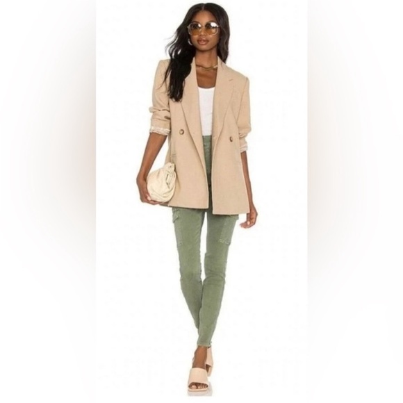 NWT Spanx Stretch Twill Ankle Cargo Pant in Soft Sage Size Small - Picture 4 of 8